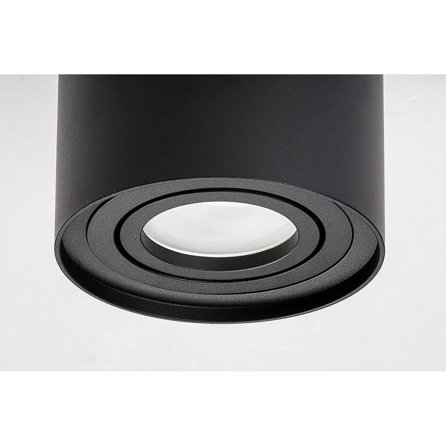Candeeiro de teto Rabalux Kobald, montagem à superfície, GU10, IP20, preto