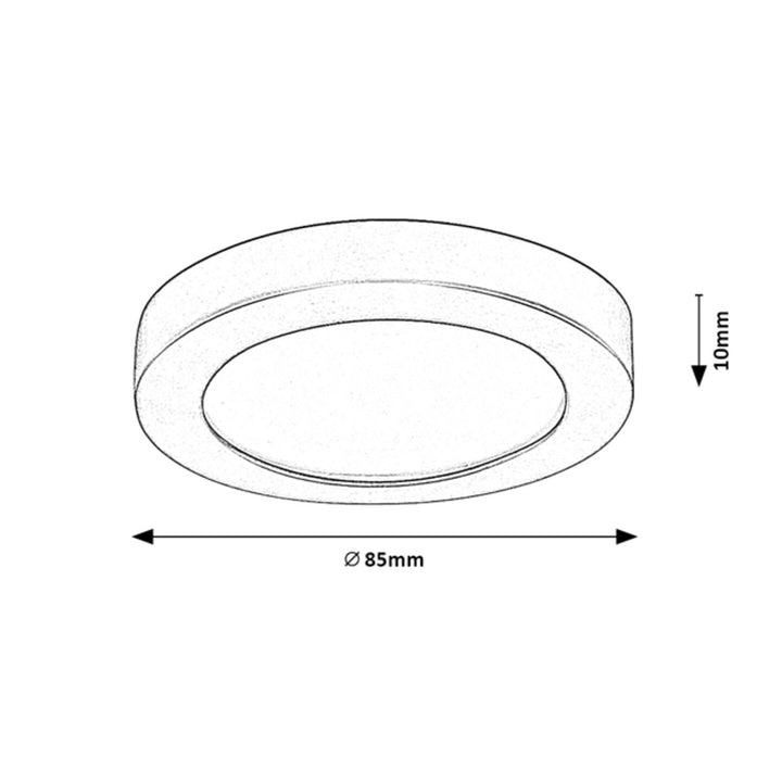 Rabalux Coco Candeeiro de superfície, Candeeiro de teto, LED 3W, IP44, branco
