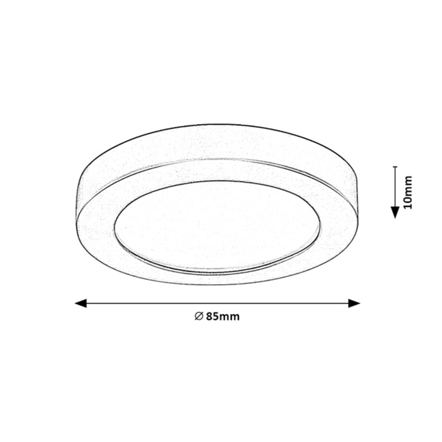 Rabalux Coco Candeeiro de superfície, Candeeiro de teto, LED 3W, IP44, branco