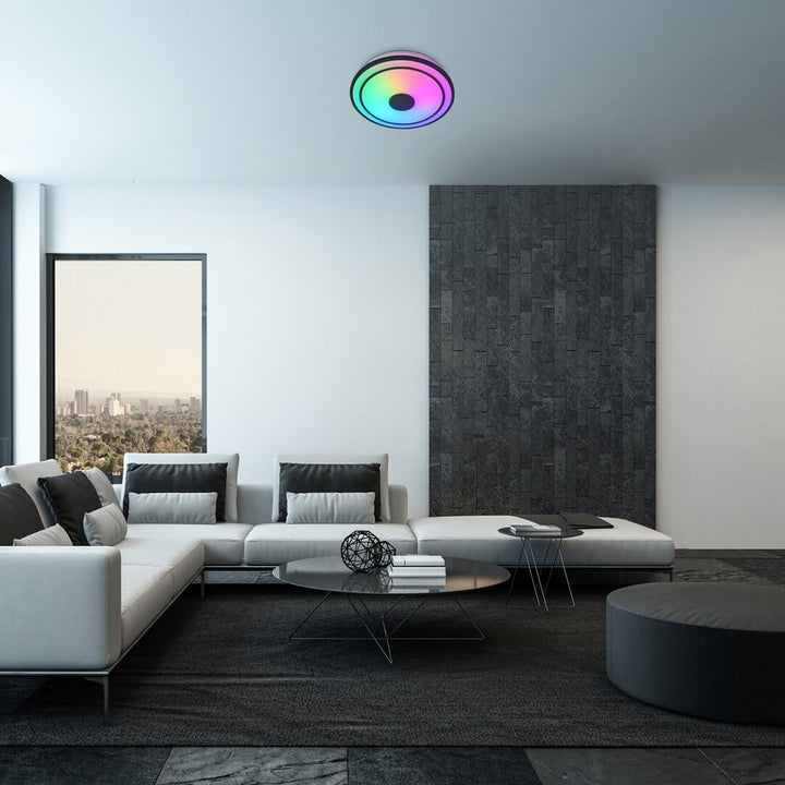 Candeeiro de Teto Rabalux, LED 24W, RGB, Bluetooth, Temporizador, Modelo Nikolaus