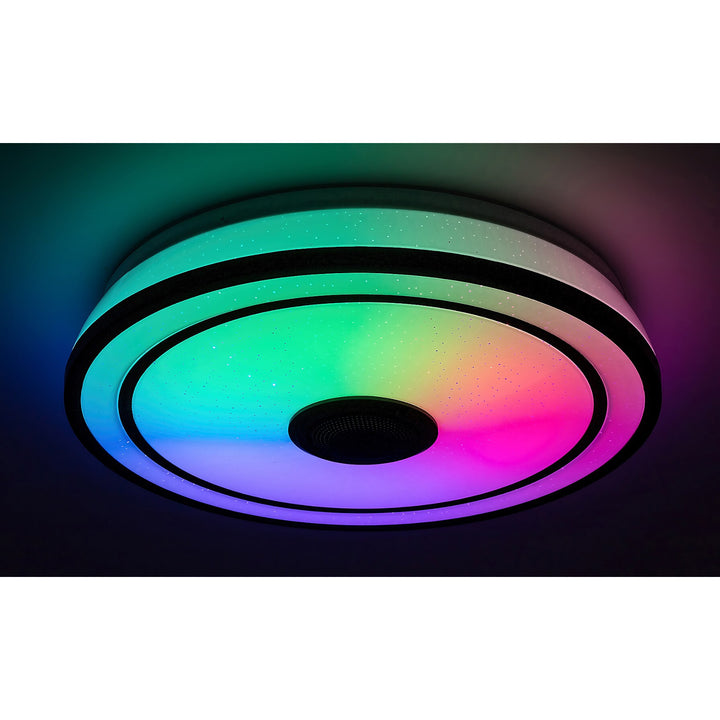 Candeeiro de Teto Rabalux, LED 24W, RGB, Bluetooth, Temporizador, Modelo Nikolaus