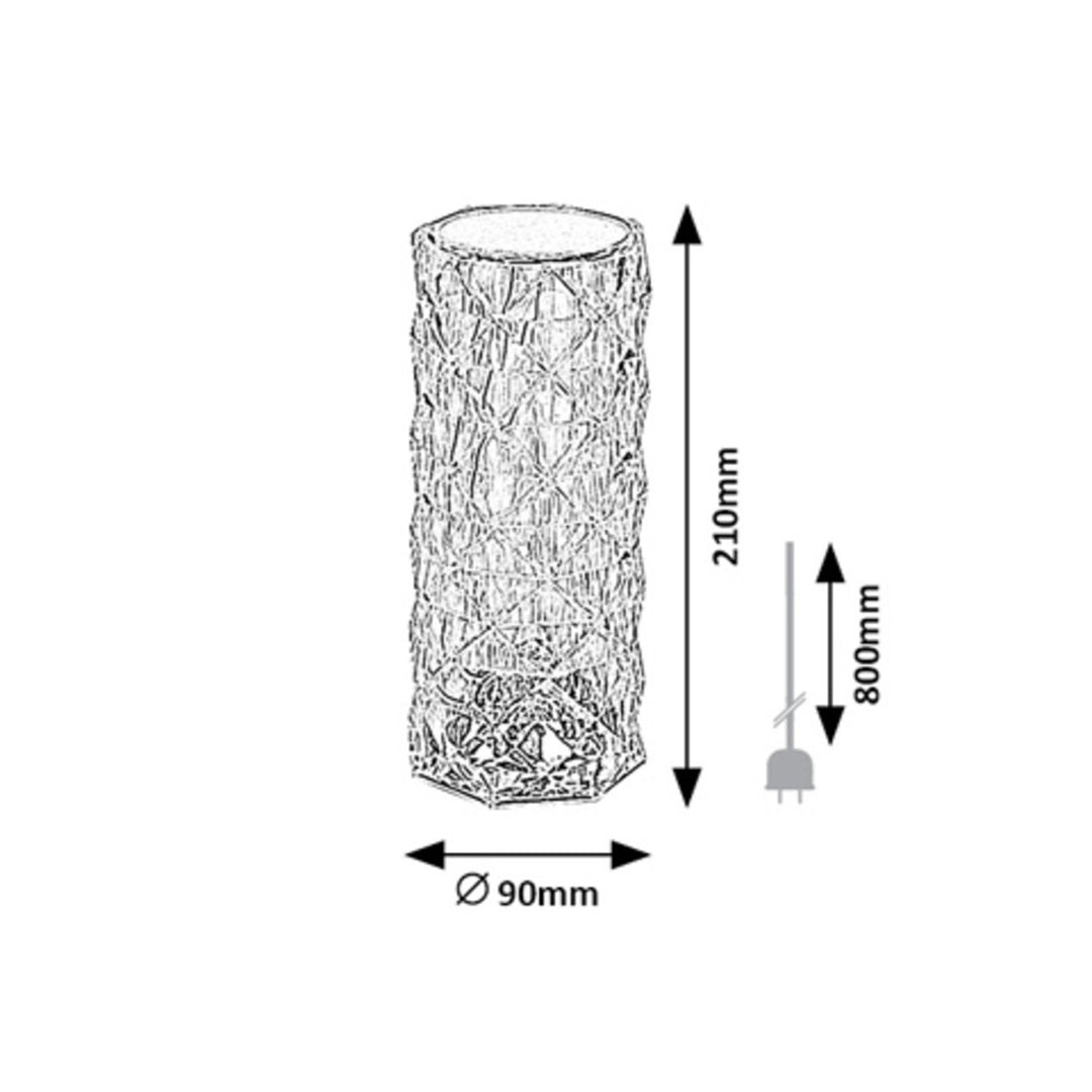 Candeeiro Decorativo Rabaux, Ambiente, Candeeiro Cristal, LED 1,5W, RGB, Siggy