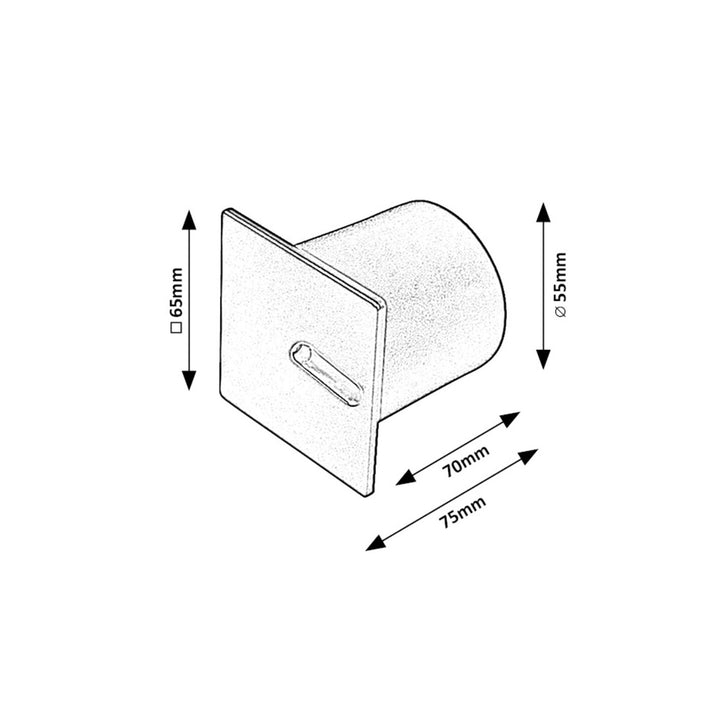 Candeeiro de Escada Rabalux, LED 3W, Branco Quente, Branco, Boven
