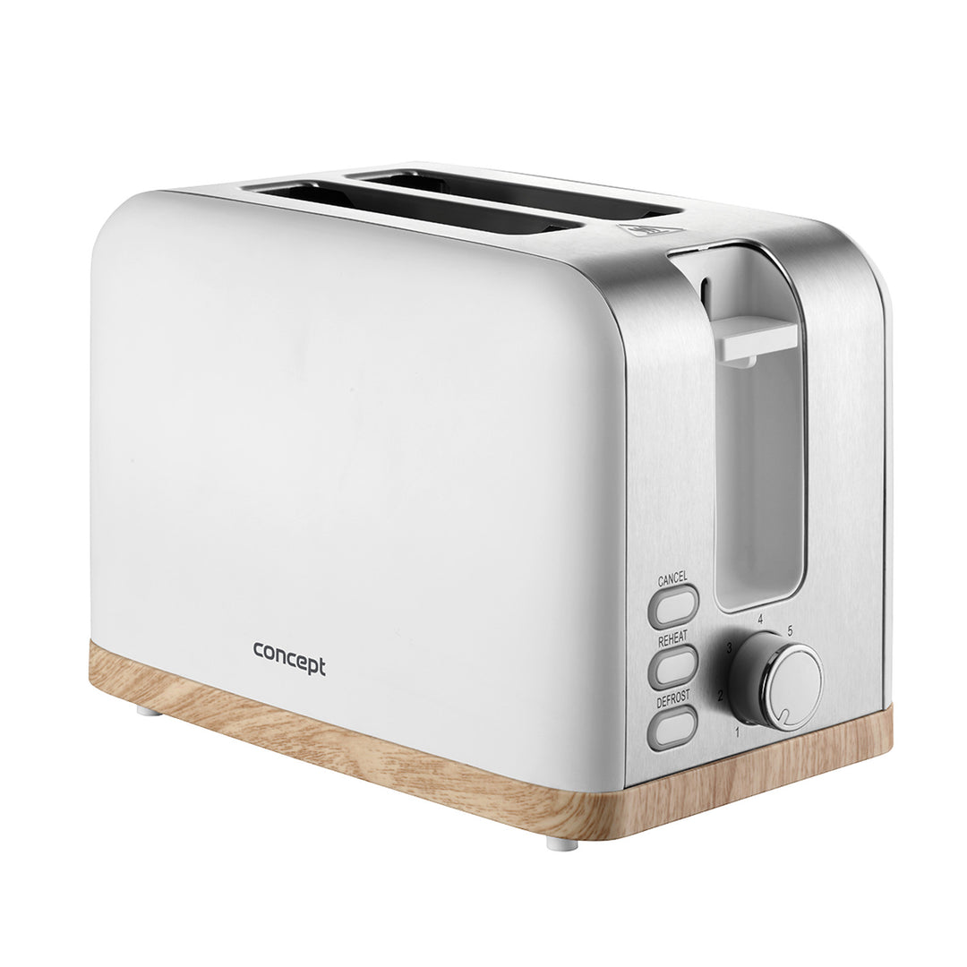 Torradeira Elétrica Concept, 930 W, 7 níveis de tostagem, Branca, TE2015