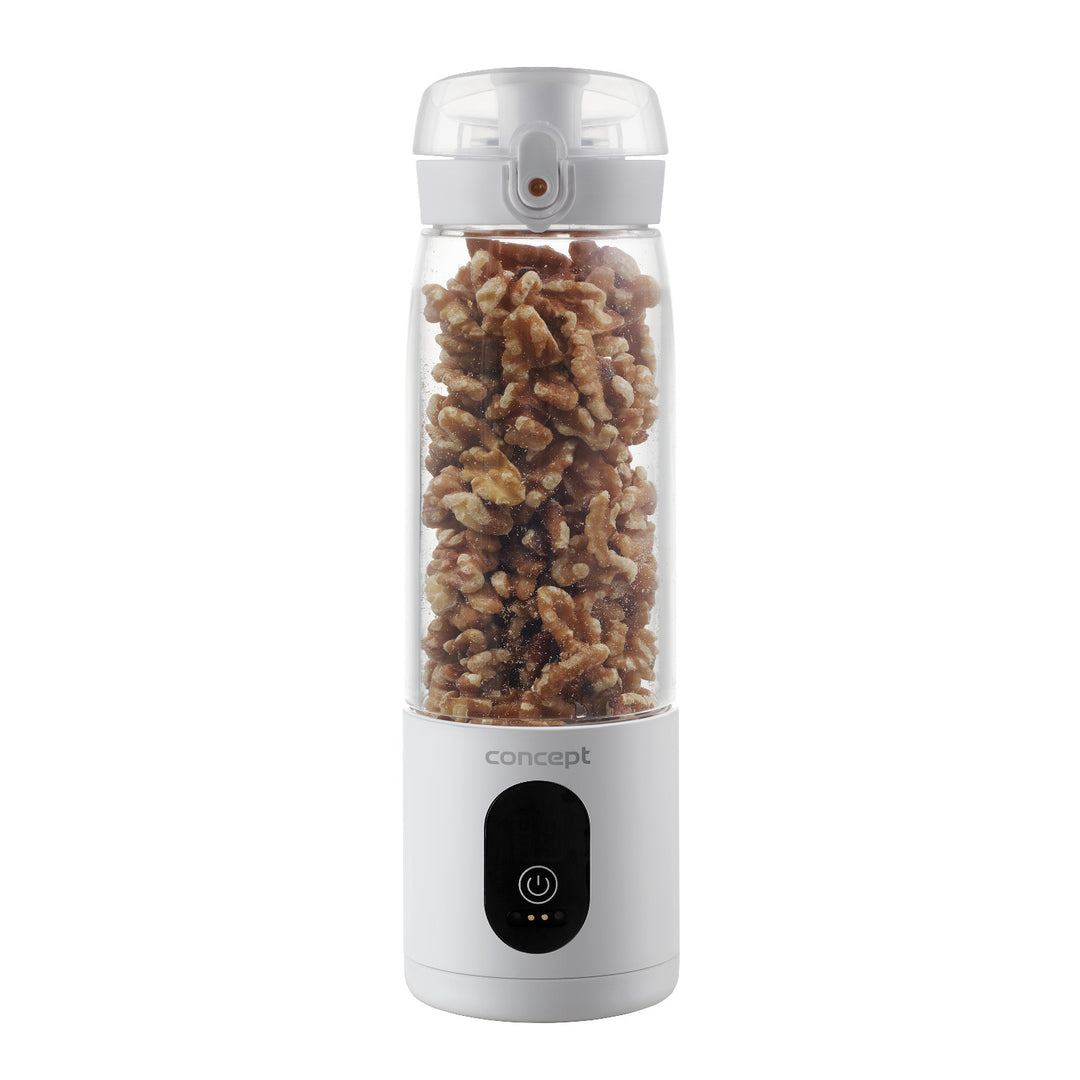 Liquidificador Pessoal Concept, 600 ml, Bateria de Iões de Lítio Recarregável, Branco, FitMaker SM4000