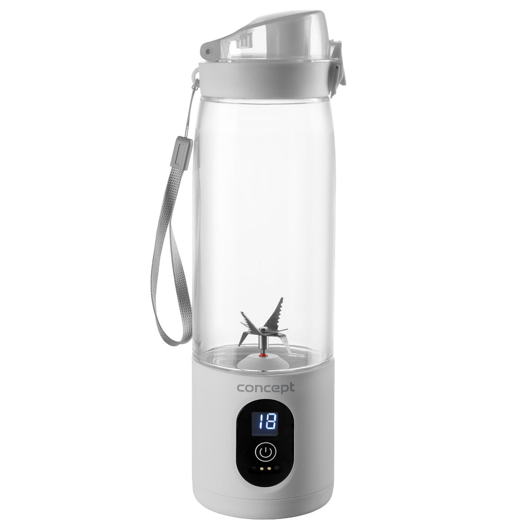 Liquidificador Pessoal Concept, 600 ml, Bateria de Iões de Lítio Recarregável, Branco, FitMaker SM4000