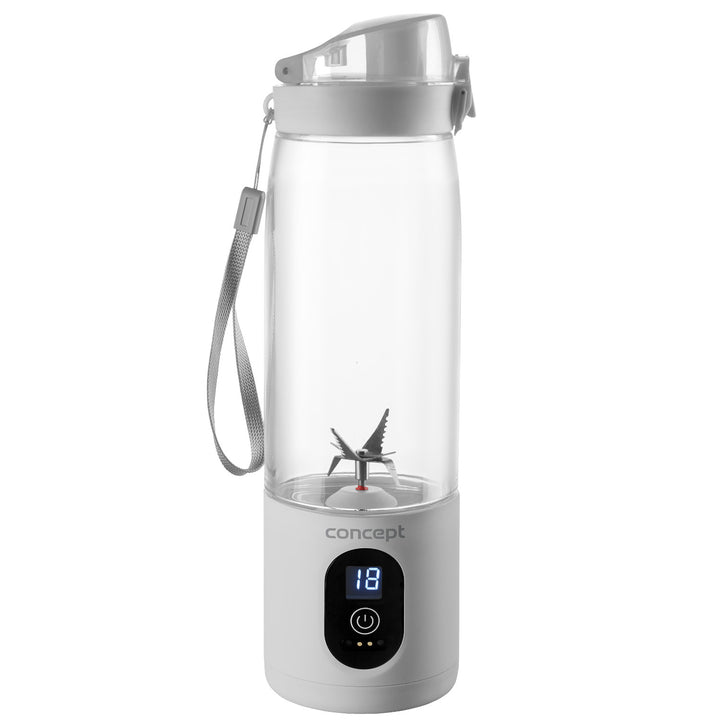 Liquidificador Pessoal Concept, 600 ml, Bateria de Iões de Lítio Recarregável, Branco, FitMaker SM4000