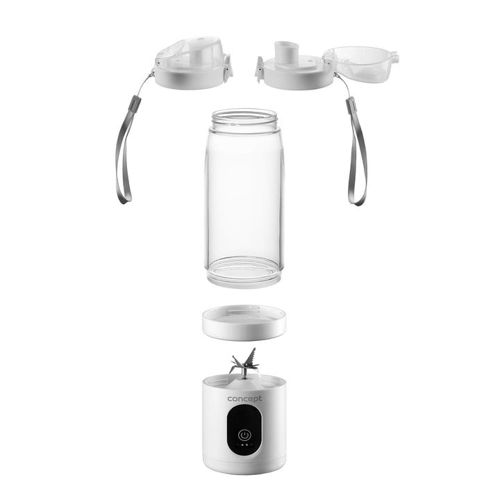 Liquidificador Pessoal Concept, 600 ml, Bateria de Iões de Lítio Recarregável, Branco, FitMaker SM4000