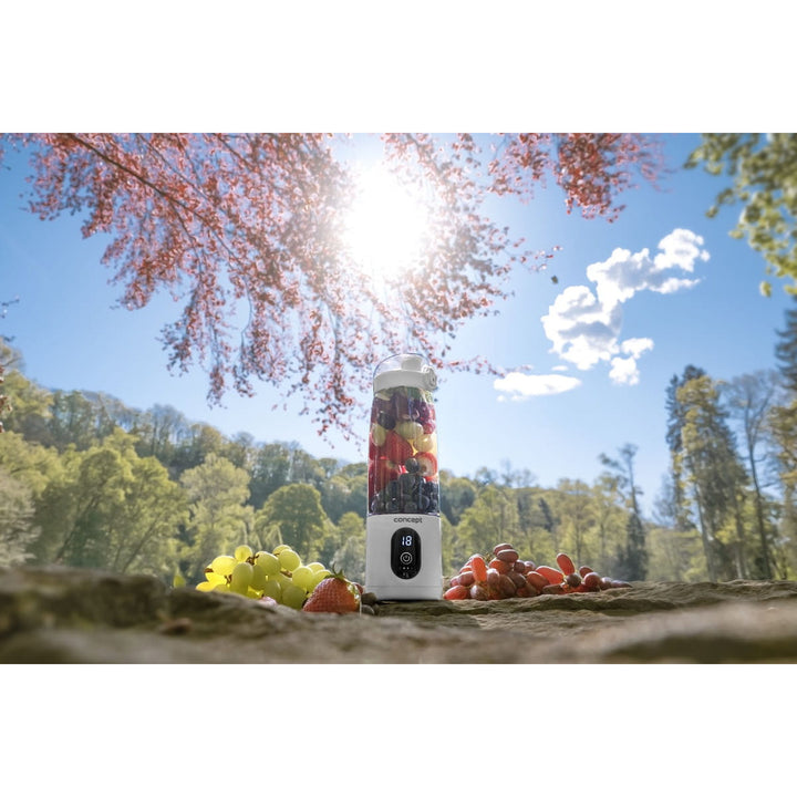 Liquidificador Pessoal Concept, 600 ml, Bateria de Iões de Lítio Recarregável, Branco, FitMaker SM4000