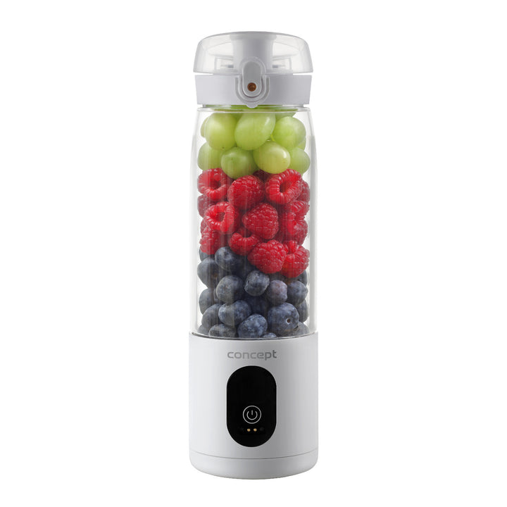Liquidificador Pessoal Concept, 600 ml, Bateria de Iões de Lítio Recarregável, Branco, FitMaker SM4000