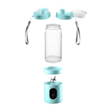 Concept Batidora personal, 600 ml, recargable Li-Ion, Color azul, FitMaker SM4002