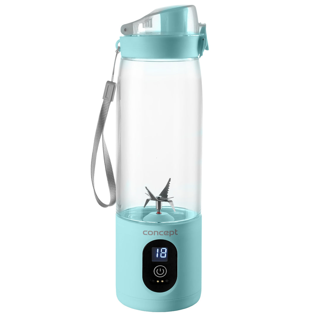 Concept Liquidificador Pessoal, 600 ml, Recarregável, Ião de Lítio, Azul, FitMaker SM4002