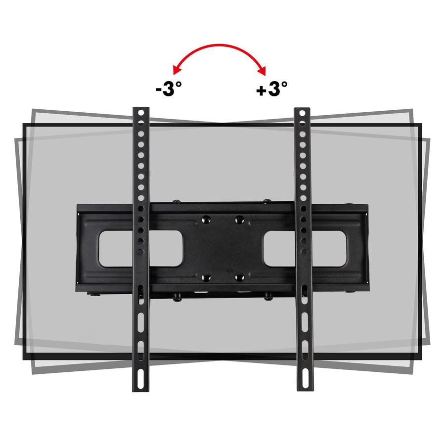 Suporte para TV Maclean, Max VESA 400x400, 32-75", 50 kg, ajuste de ângulo horizontal e vertical, perfil de 80-380 mm, preto, MC-788