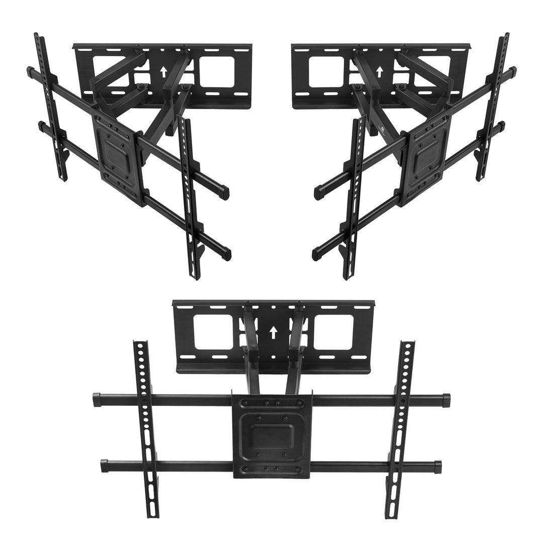 Soporte de TV Maclean, VESA máx. 600x400, 32-85", 60kg, ajuste de ángulo horizontal y vertical, perfil 65-390mm, negro, MC-789