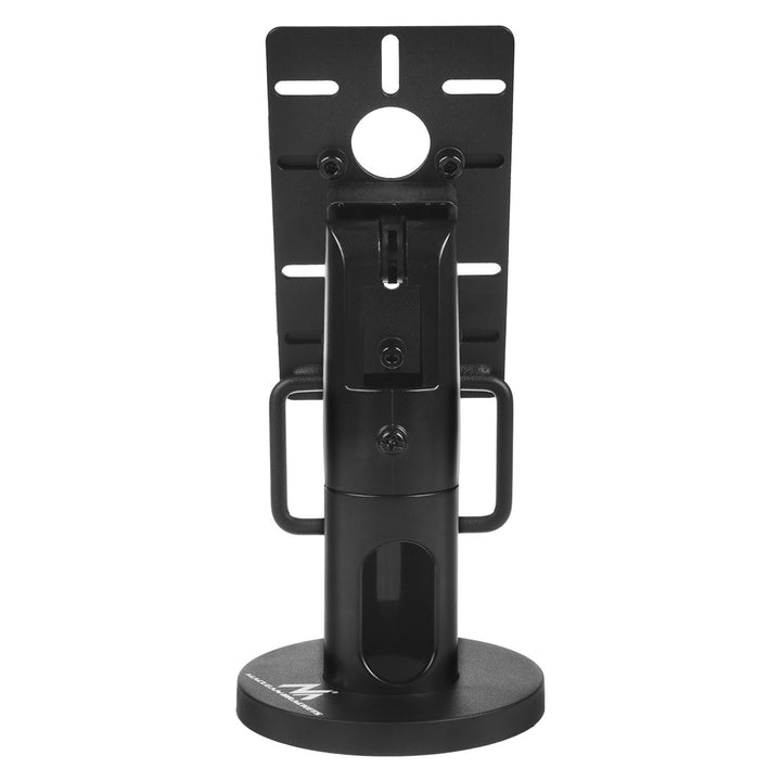 Maclean MC-818 Soporte de Terminal de Tarjeta para Dispositivos POS, Universal | Giratorio 270°, Ajuste de Inclinación +0° a -75°, Ancho Ajustable, Gestión de Cables | Montaje en Mesa para Terminales EC