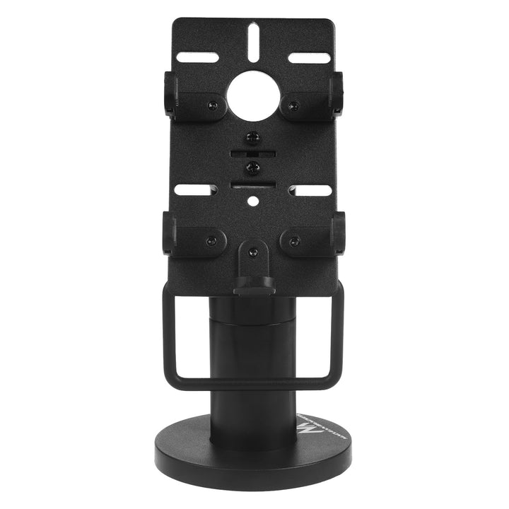 Maclean MC-818 Soporte de Terminal de Tarjeta para Dispositivos POS, Universal | Giratorio 270°, Ajuste de Inclinación +0° a -75°, Ancho Ajustable, Gestión de Cables | Montaje en Mesa para Terminales EC