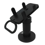 Suporte para terminal de cartão Maclean MC-819 para dispositivos POS | Rotação de 90°, ajuste de inclinação de +45° a -45°, largura ajustável, gestão de cabos | Suporte de mesa para terminais EC