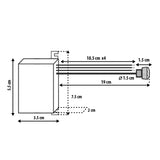 Sensor crepuscular Maclean, con sonda externa, 12-24 V CC MCE34 V