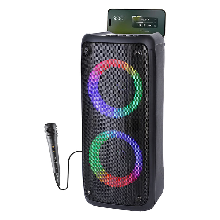Coluna de som portátil Media-Tech, karaoke, Bluetooth 5.0, 1000 W, MT3181