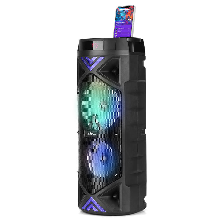 Coluna de som portátil Media-Tech, karaoke, Bluetooth 5.0, 1400 W, MT3182