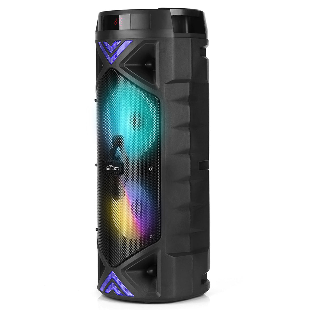 Coluna de som portátil Media-Tech, karaoke, Bluetooth 5.0, 1400 W, MT3182