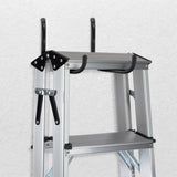 Maclean MC-487 Conjunto de 2 suportes de parede para pneus, rodas, escadas e bicicletas, aço, carga máxima de 22 kg/suporte