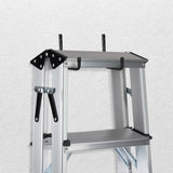 Maclean MC-488 Juego de 2 soportes de pared, para neumáticos, ruedas, escalera, bicicleta, acero, carga máx. 22 kg/soporte