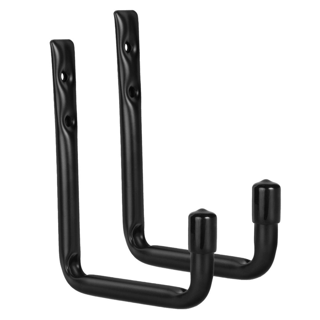 Maclean MC-488 Conjunto de 2 suportes de parede para pneus, rodas, escadas e bicicletas, aço, carga máxima de 22 kg/suporte