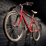 Maclean MC-489 Juego de 2 soportes de pared, para neumáticos, ruedas, escalera, bicicleta, acero, carga máx. 22kg/soporte