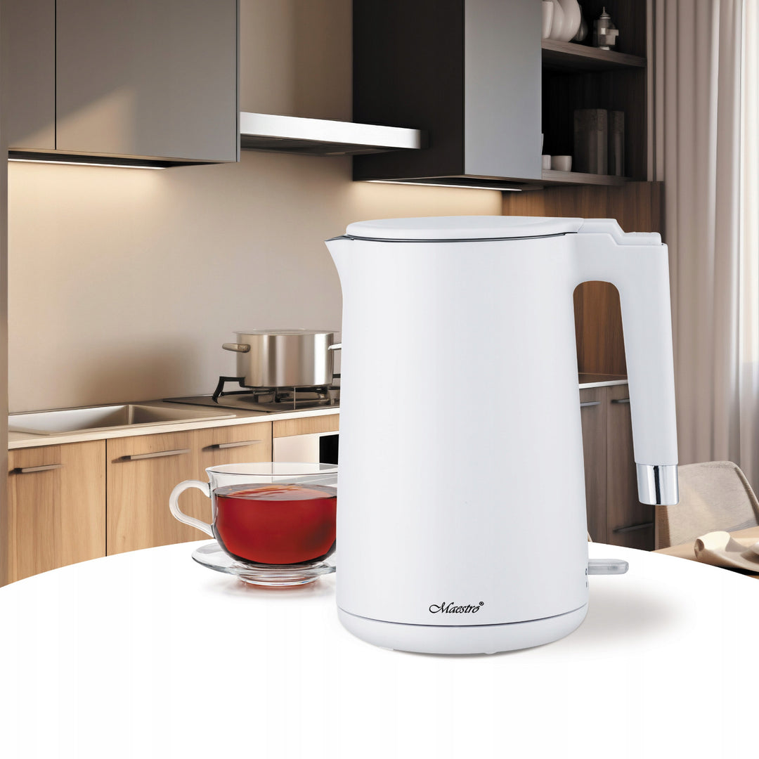 Chaleira Elétrica Maestro, 1800 W, 1,7 L, Branca, MR-026