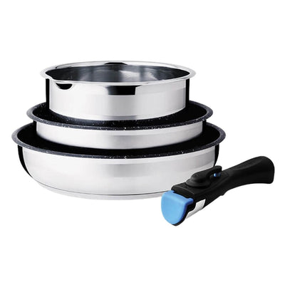Maestro MR-3529-4 Conjunto de 2 frigideiras, caçarola, pega amovível