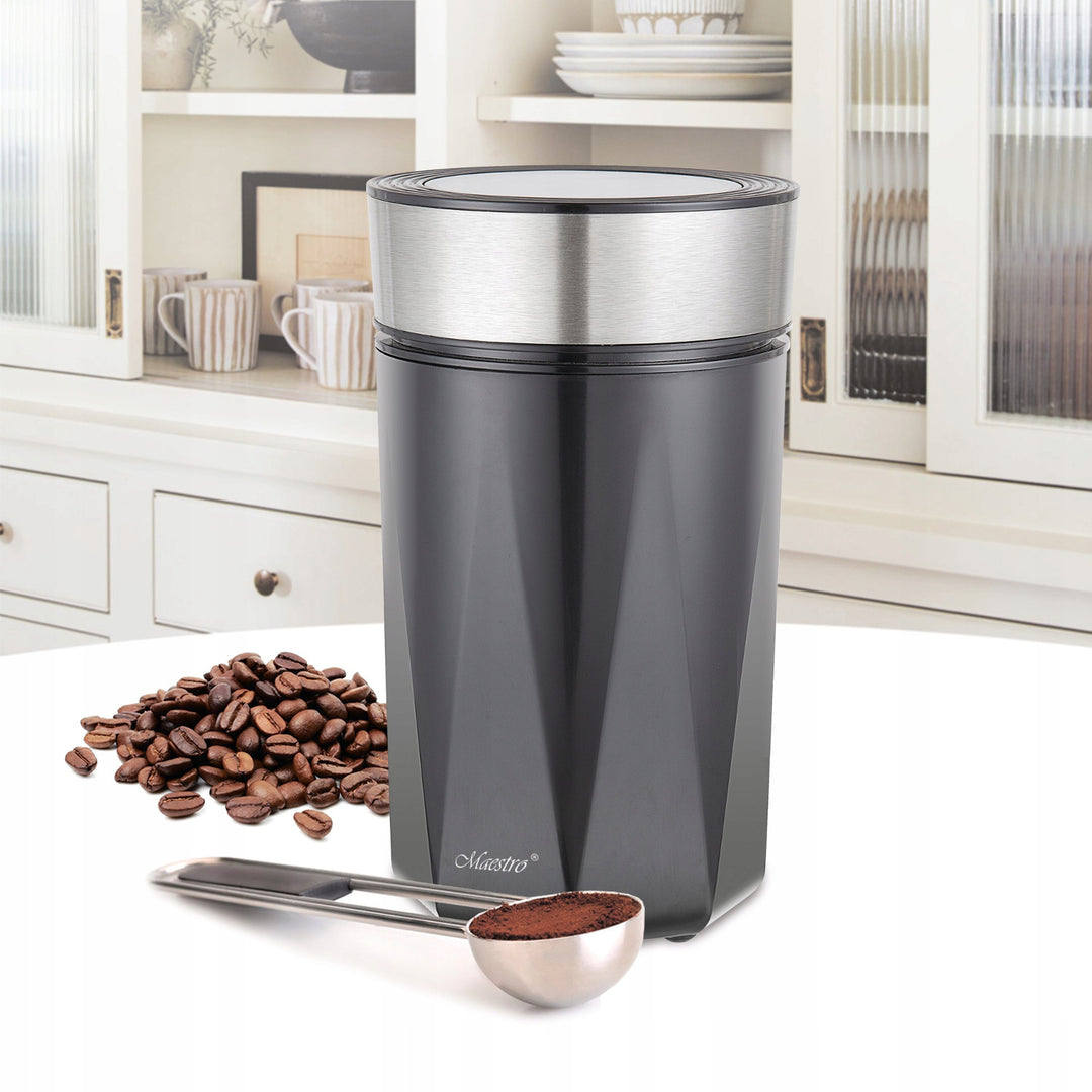 Moinho de Café Maestro, Moinho Elétrico, 150 W, 50 g, Preto, MR-456-BLACK