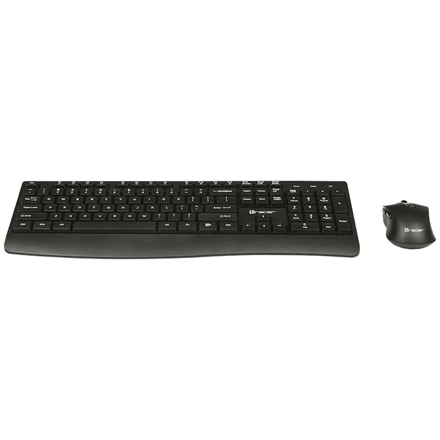 Conjunto de teclado e rato Tracer, sem fios, sensor ótico, teclado de membrana, BARTIX II RF NANO