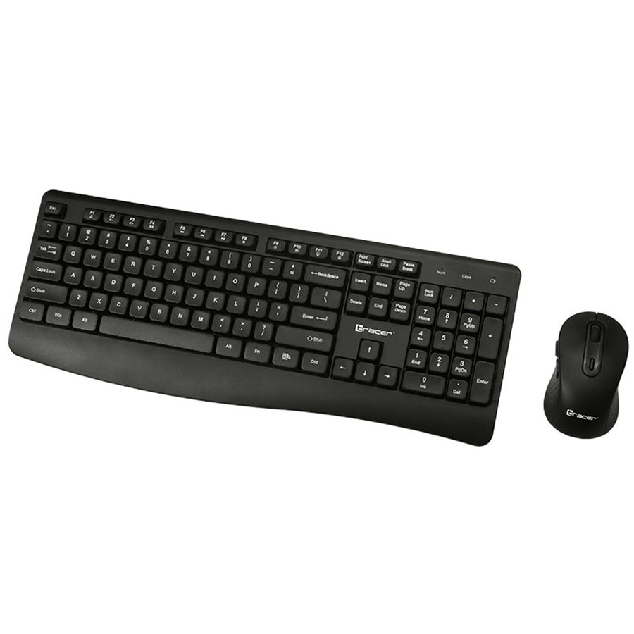 Conjunto de teclado e rato Tracer, sem fios, sensor ótico, teclado de membrana, BARTIX II RF NANO