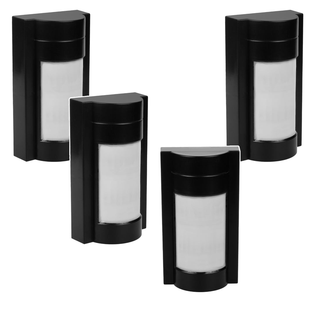 Detetor de movimento infravermelho PIR externo Maclean MCE385 B, imune a animais de estimação, máx. 1200 W, IP65, pacote de 4