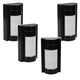 Maclean MCE385 B Detector de movimiento infrarrojo PIR para exteriores, inmune a mascotas, máx.1200W, IP65, 4 piezas