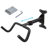 Maclean MC-431 Soporte de pared para bicicletas, horizontal, acero, carga máx. 30 kg, 2 piezas