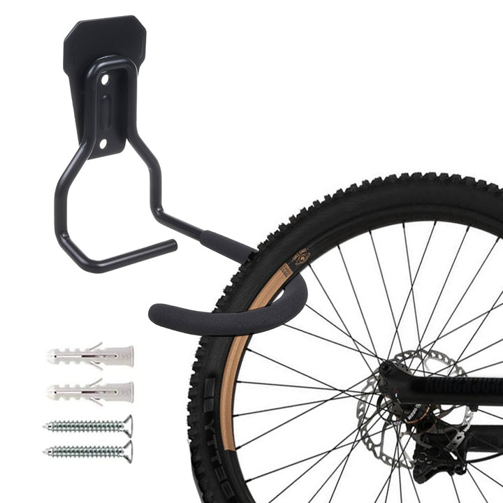 Maclean Soporte de pared para bicicletas, vertical, acero, carga máx. 20 kg, MC-433, 2 piezas