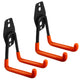 Maclean MC-442 Soporte de pared para garaje, para neumáticos, herramientas de jardín, escalera, mangueras. acero, Carga máx. 70kg, 2 unidades