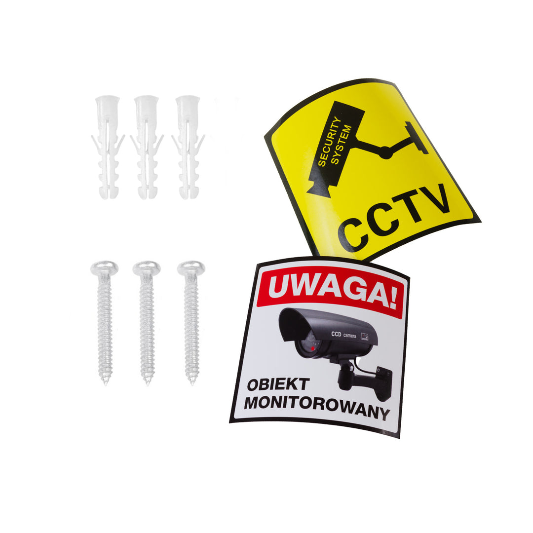 Câmara solar fictícia, LED intermitente, sensor de movimento, iluminação LED, autocolante grátis, SOL1801S, 4 peças