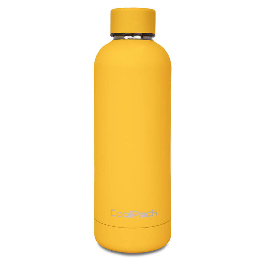 Garrafa Térmica Coolpack, 500ml, Aço Inoxidável, Amarela, Bonet Z23005