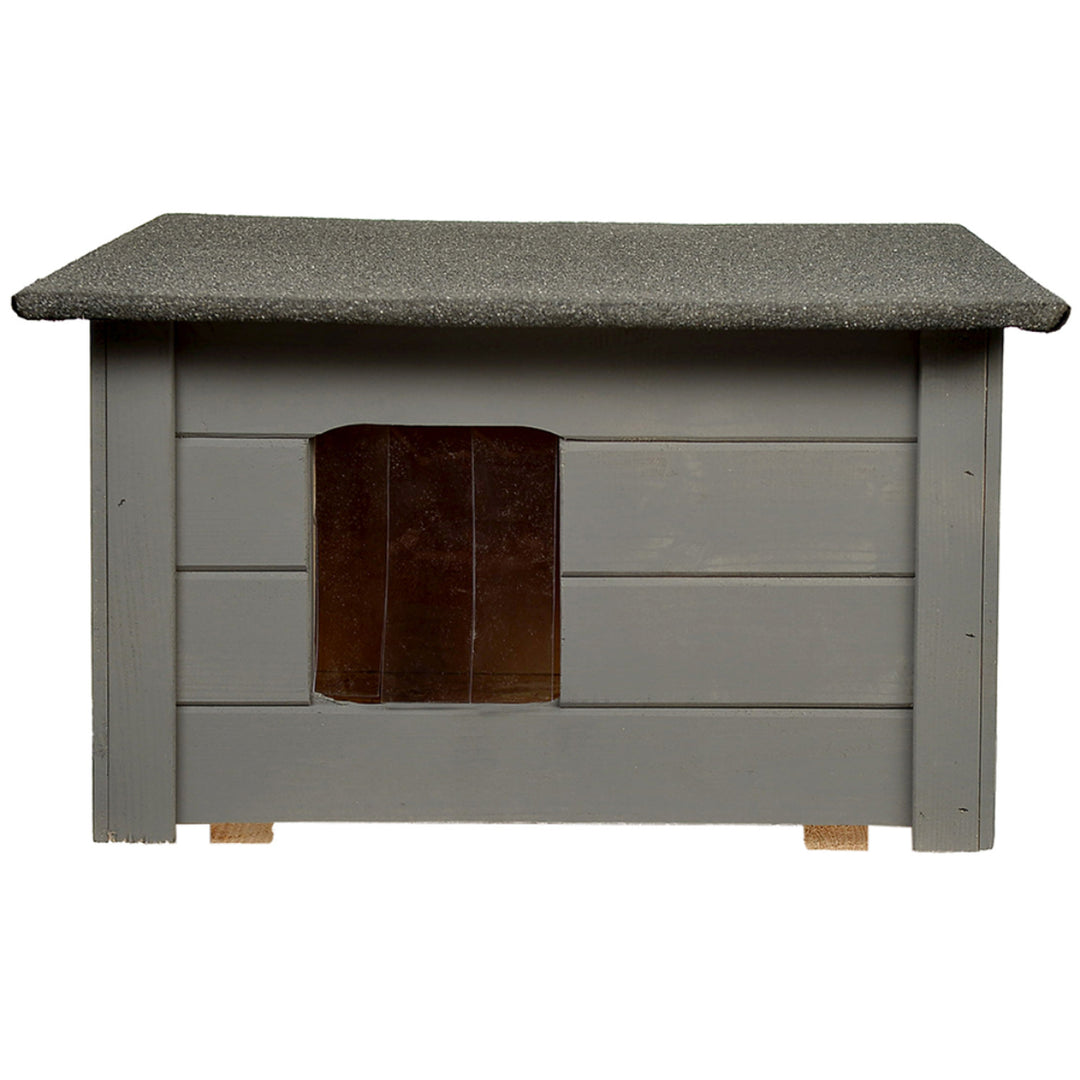 Casa Isolada Woodok para Cães e Gatos, Cinza Abeto