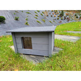Casa Isolada Woodok para Cães e Gatos, Cinza Abeto