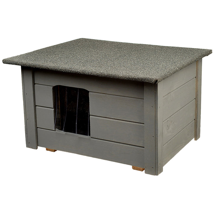 Casa Isolada Woodok para Cães e Gatos, Cinza Abeto