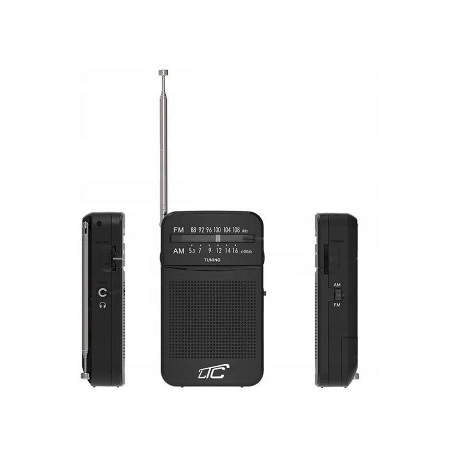 LEGA radio de bolsillo LXLTC2029C con AM/FM/AUX a pilas LTC