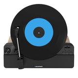 Gira-discos vertical Blaupunkt, Bluetooth, 2x5W RMS, preto, VT100BK