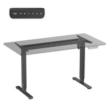 Ergo Office ER-400 B Escritorio eléctrico de altura regulable, altura máx. 1160 mm, máx. - 80 kg, sin tablero, negro