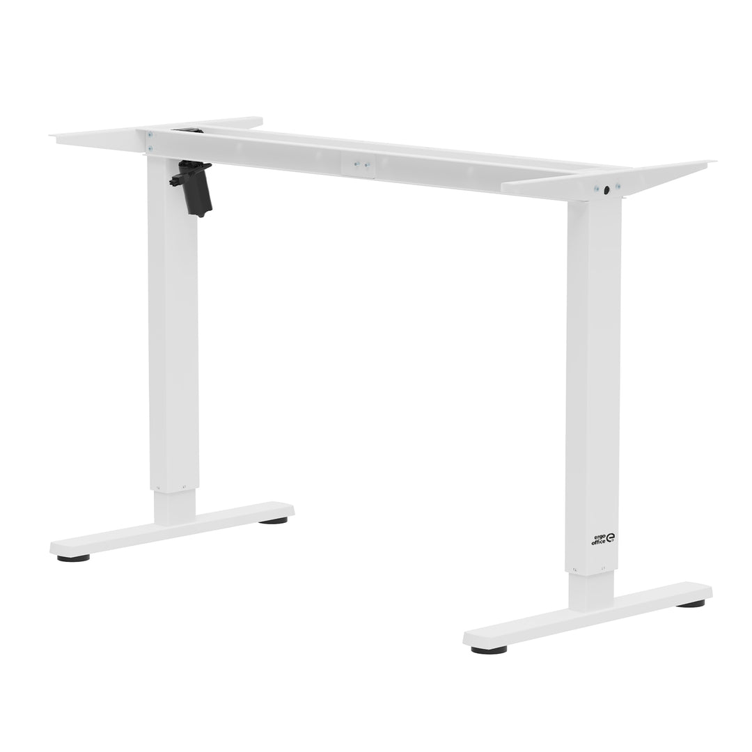 Ergo Office ER-400 W Pupitre eléctrico regulable en altura, altura máx. 1160 mm, máx. - 80 kg, sin tablero, blanco