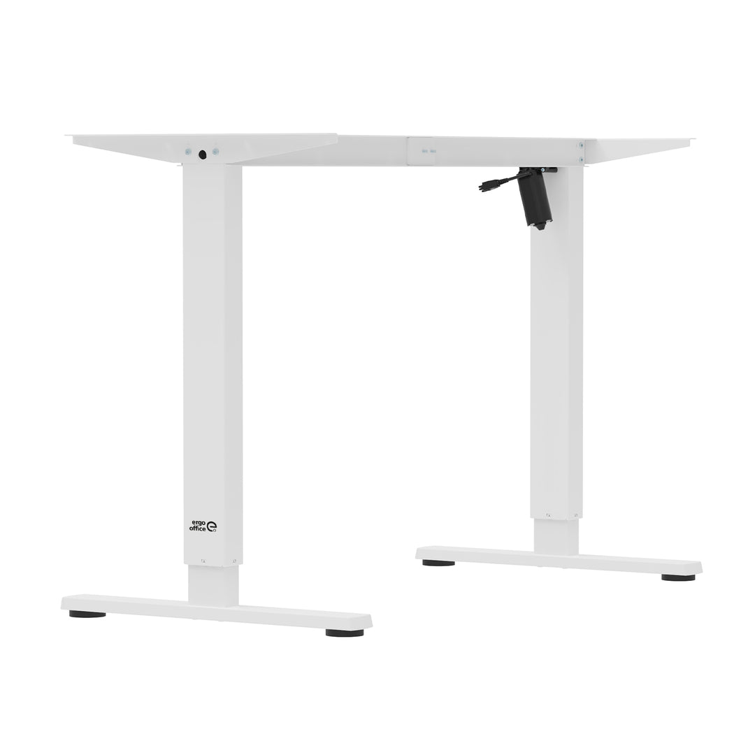 Ergo Office ER-400 W Pupitre eléctrico regulable en altura, altura máx. 1160 mm, máx. - 80 kg, sin tablero, blanco