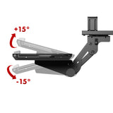Suporte para teclado Maclean sob a secretária, ajustável, máx. 5 kg, preto, MC-156 B